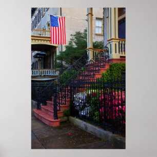 House in the Historic District in the spring Poster