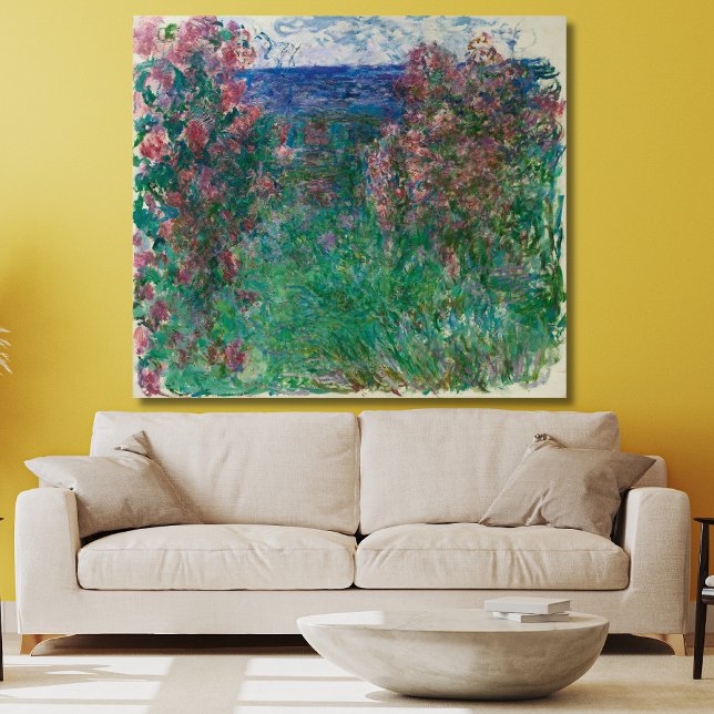 House in the Roses, Monet Canvas Print (Creator Uploaded)