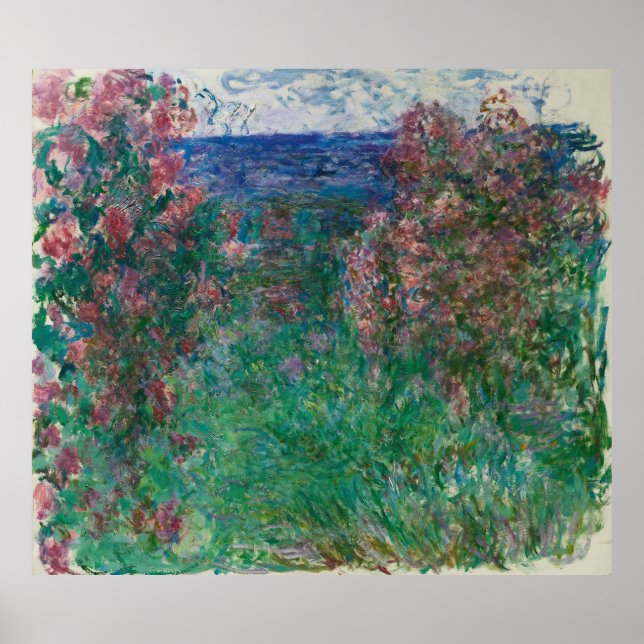 House in the Roses, Monet Poster (Front)