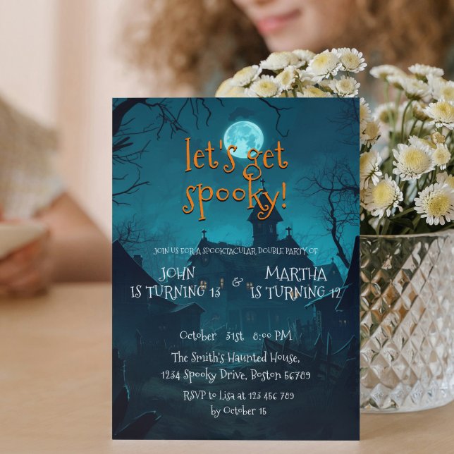 House In The Woods Kids Halloween Birthday Party  Invitation (Creator Uploaded)
