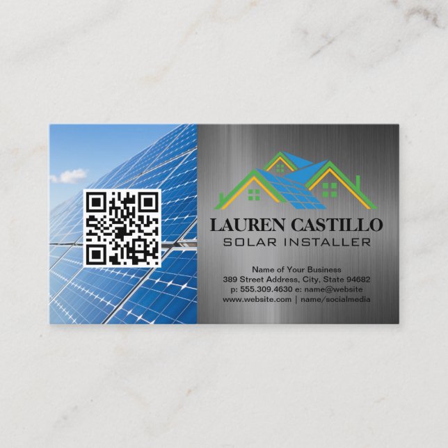 House Installation | Tech | Energy Power Business Card (Front)