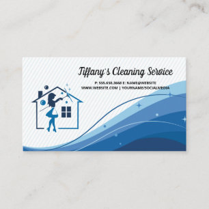House Keeping   Cleaner Services Business Card