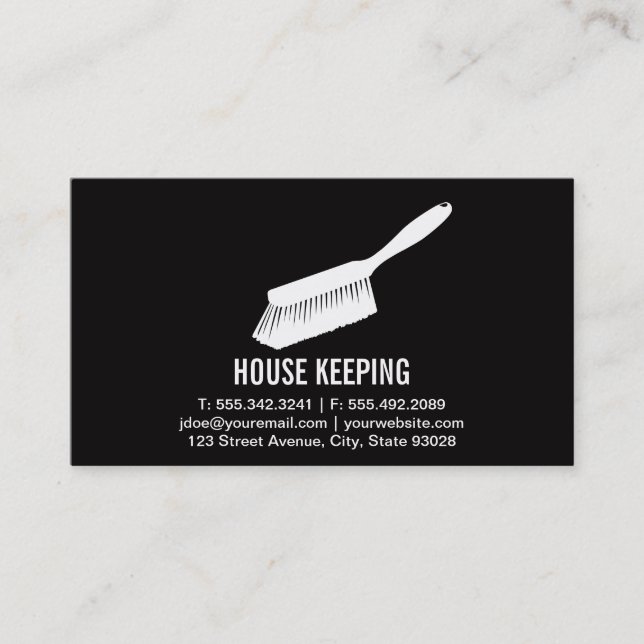 House Keeping / Cleaning Supplies Business Card (Front)