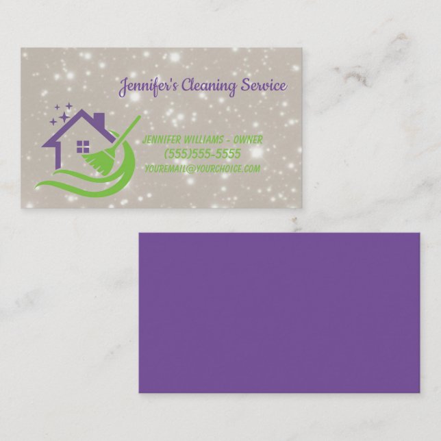 House Keeping Service  Business Card (Front/Back)