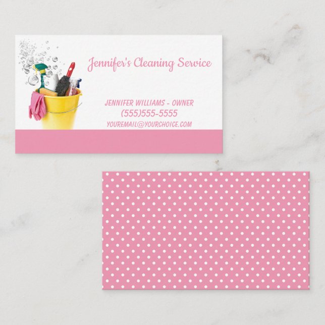 House Keeping Service  Business Card (Front/Back)