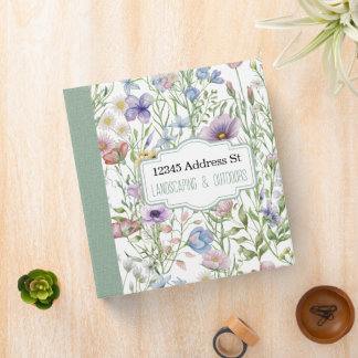 House Landscaping and Garden Binder