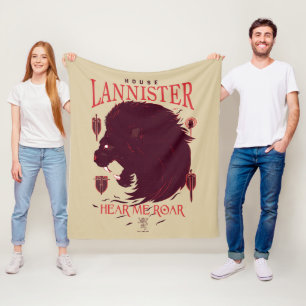 House Lannister - Hear Me Roar Fleece Blanket