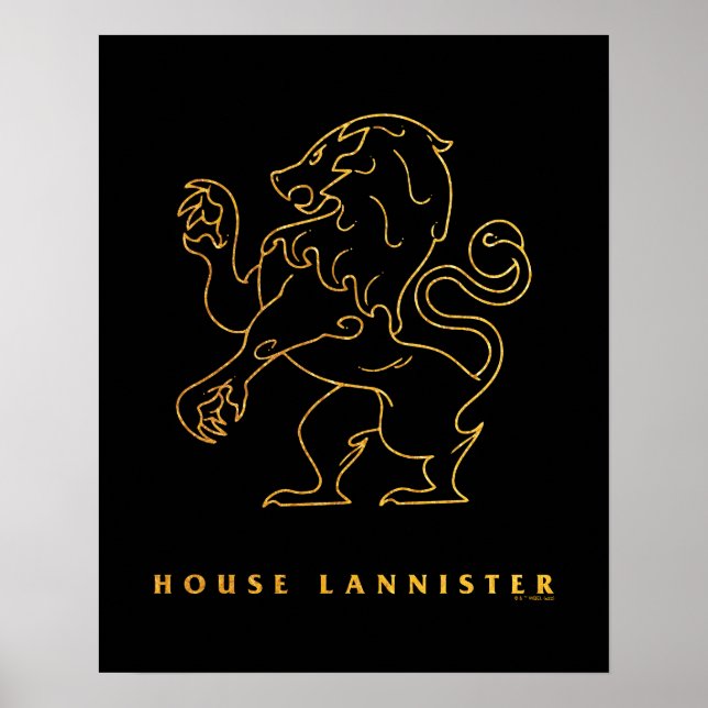 House Lannister Icon Poster (Front)