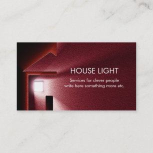 house light electricity energy business card