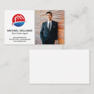 House Logo   Business Man Business Card