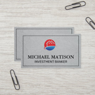 House Logo   Red Blue Business Card
