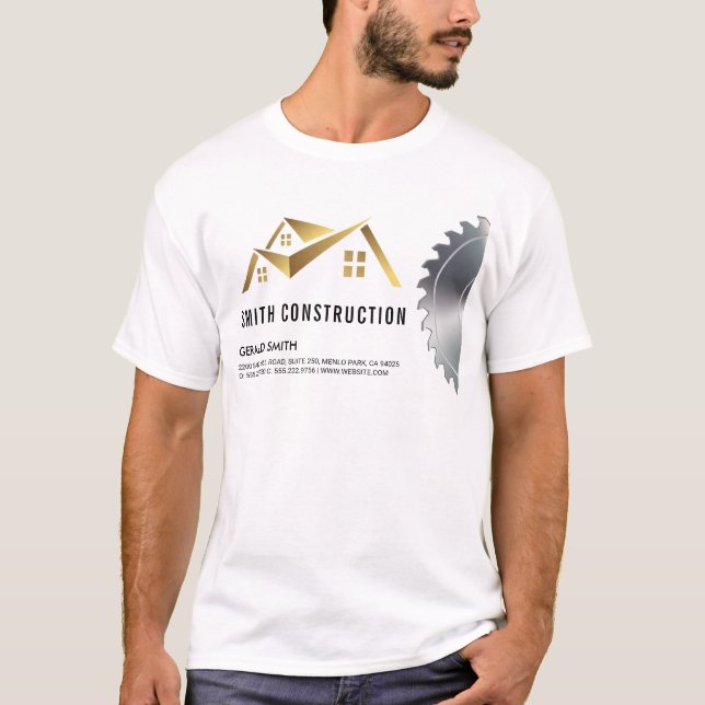 House Logo | Wood and Saw T-Shirt (Front)