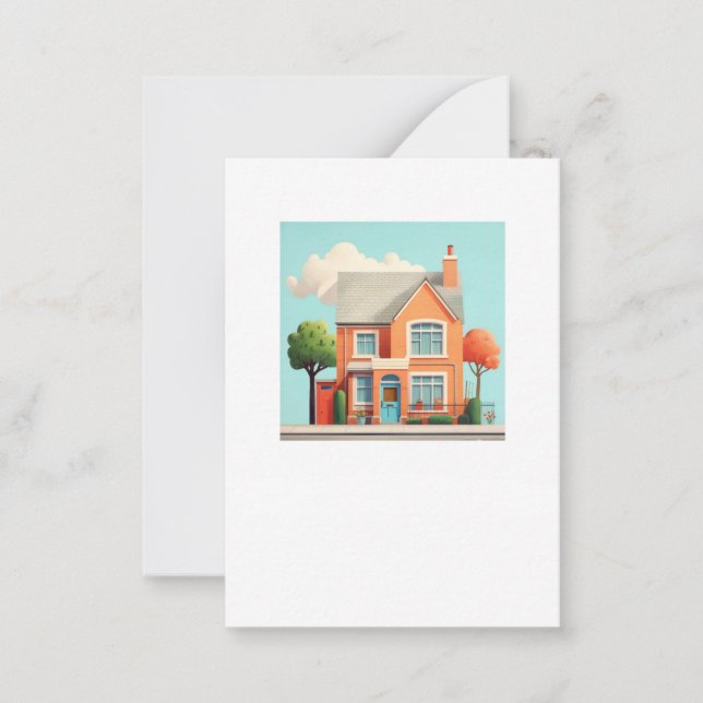 House, modern home card (Front)