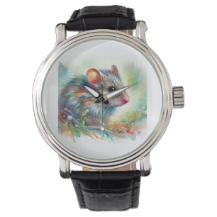 House mouse 120924AREF121 - Watercolor Watch