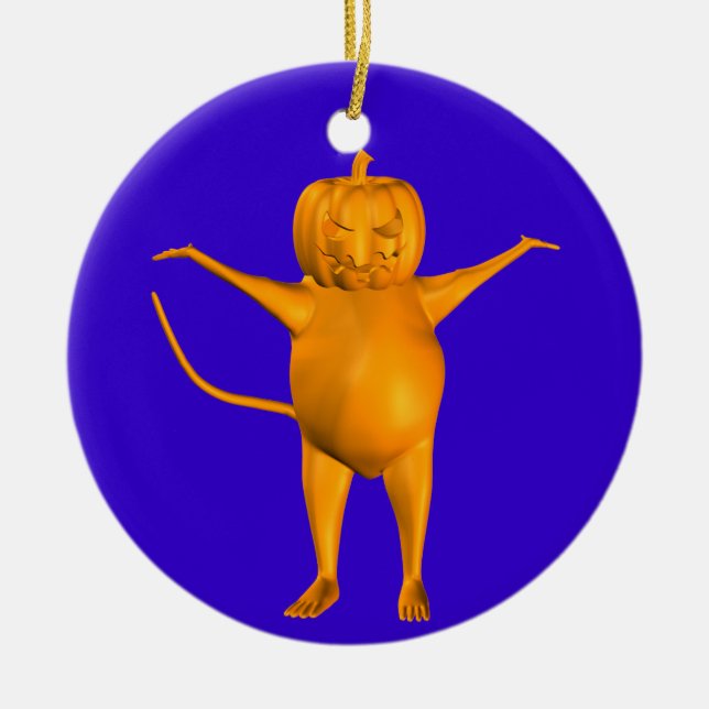 House Mouse Ceramic Ornament (Front)
