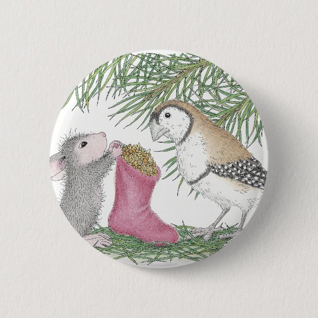 House-Mouse Designs® 2 Inch Round Button (Front)