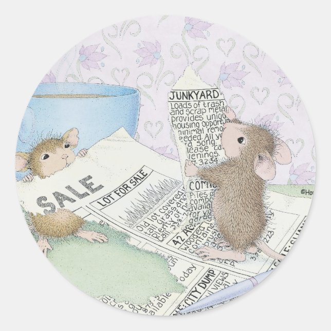 House-Mouse Designs® - Classic Round Sticker (Front)