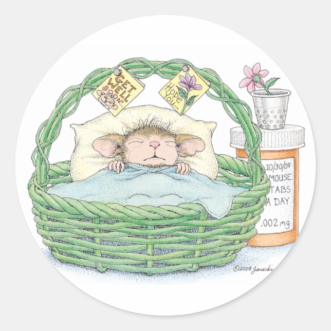 House-Mouse Designs® - Classic Round Sticker (Front)