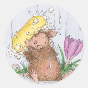 House-Mouse Designs® -  Good Clean Fun Classic Round Sticker