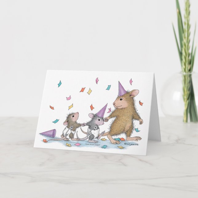 House-Mouse Designs® - Nouvelles cartes pour bébés (Devant)