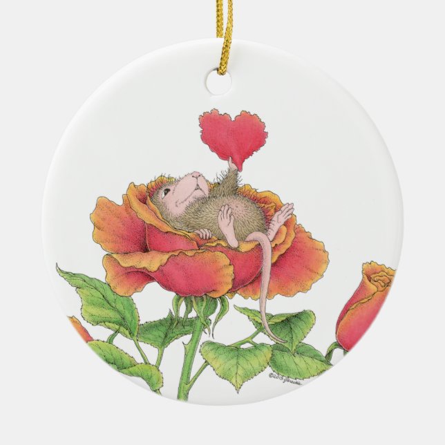 House-Mouse Designs® - Valentine's Day Ornament (Front)