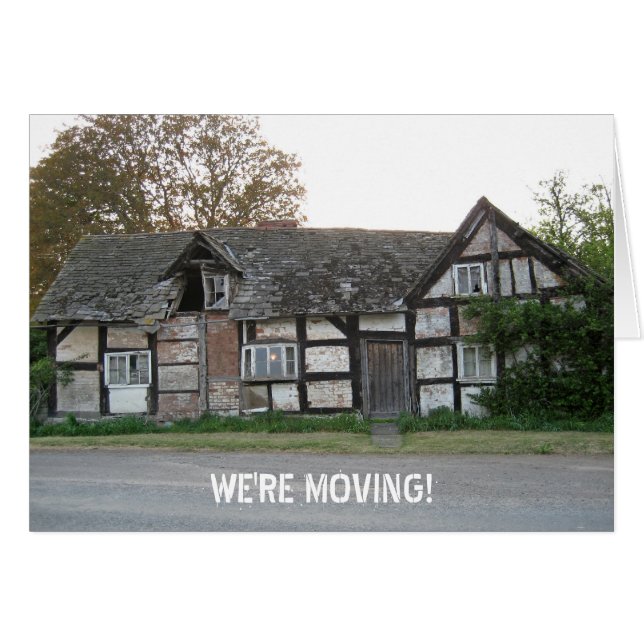 House moving card (Front Horizontal)