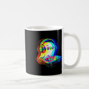 House Music Ghost Dj Optical Illusion Edm Hallowee Coffee Mug