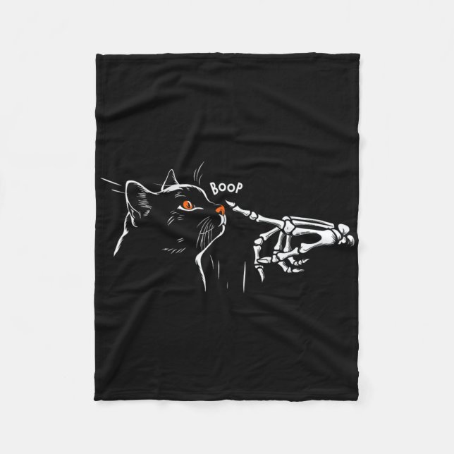 House Music Ghost Halloween Techno Rave Halloween  Fleece Blanket (Front)