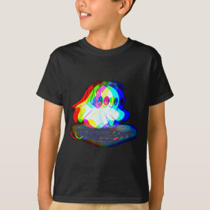 House Music Ghost Halloween Techno Rave Halloween  T-Shirt