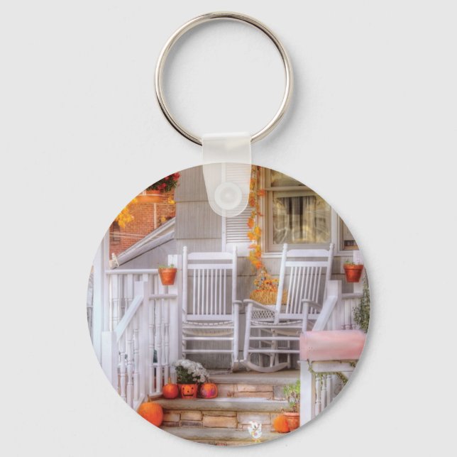 House - My Aunts porch Keychain (Front)