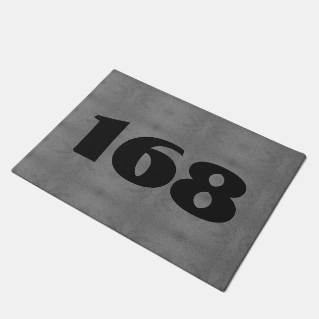 House number door mat (Angled)