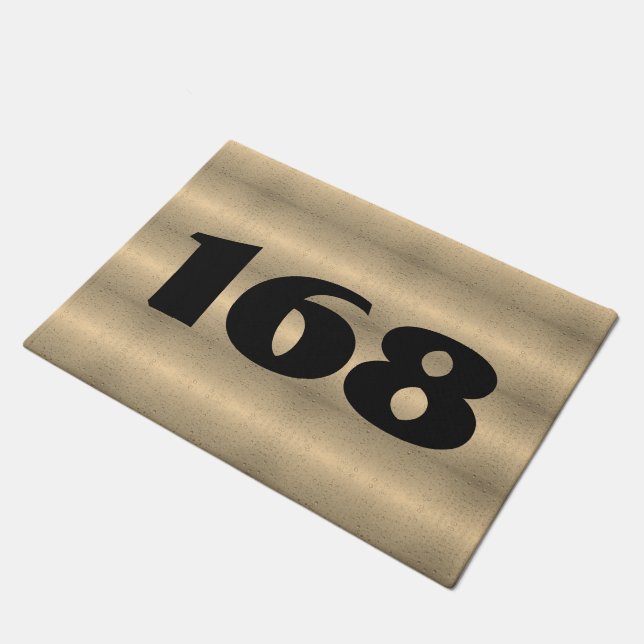 House number door mat (Angled)