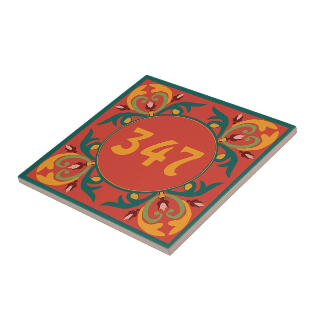 🧡💚💛 House number Oriental tiles, Azulejos  Tile (Side)