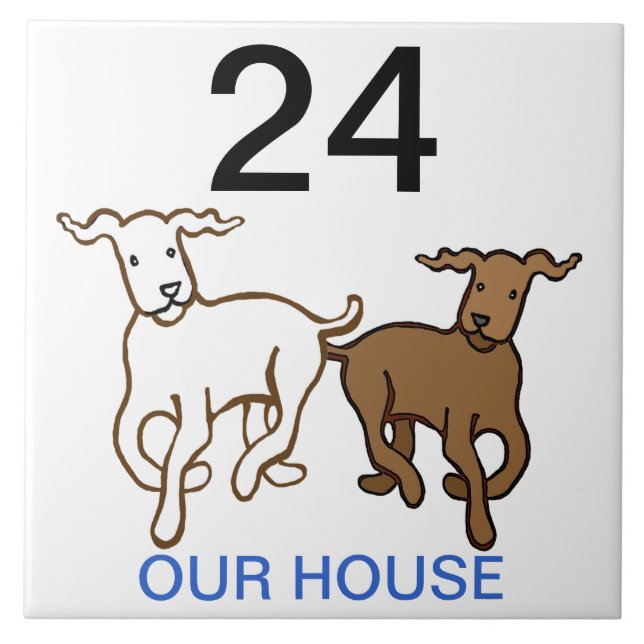 house number tile (Front)