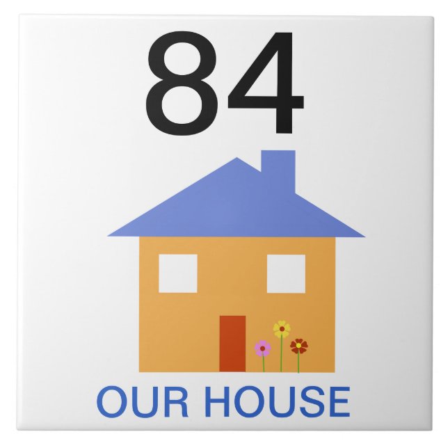 house number tile (Front)