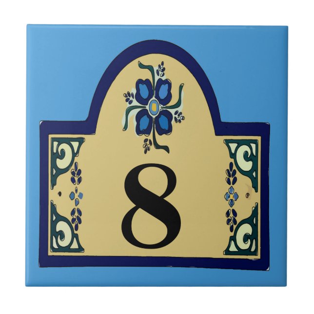 House Numbers Change Text Tile (Front)