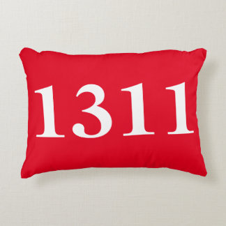 House Numbers Decorative Pillow