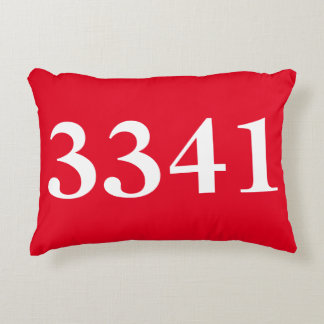 House Numbers Decorative Pillow