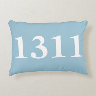 House Numbers Decorative Pillow