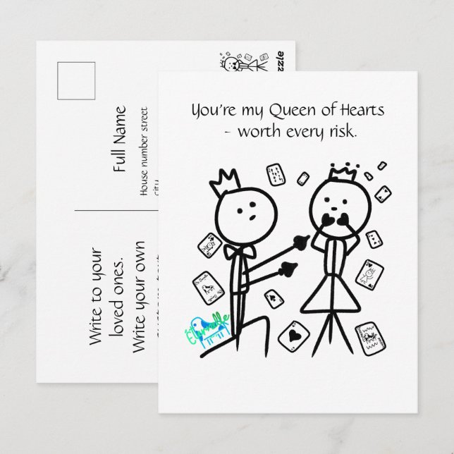 House of Cards Customized Postcard (Front/Back)
