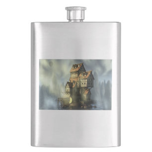 House of Fantasy on the Water Hip Flask