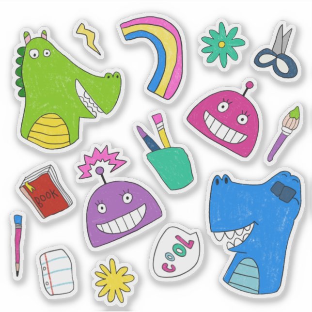 "House of Fun" Sticker Sheet (Front)