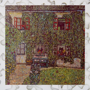 House of Guardaboschi by Gustav Klimt, Vintage Art Jigsaw Puzzle