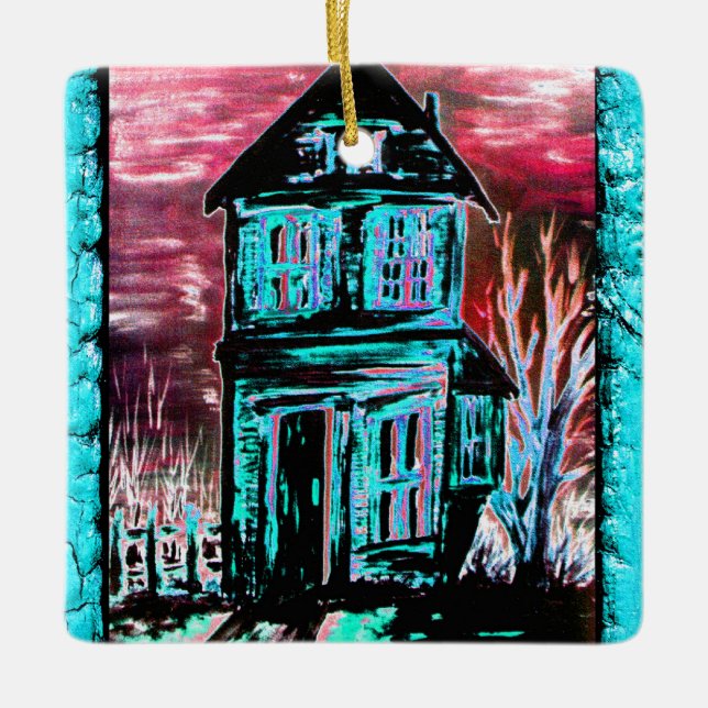 House of Invitation Ceramic Ornament (Front)