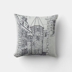 House of Princess Anne of Brittany Saint-Malo Throw Pillow