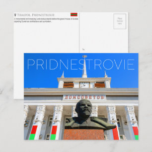 House of Soviets, Tiraspol, Pridnestrovie Travel  Postcard