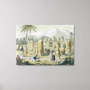 'House of the Ancients', Island of Tinian, plate 3 Canvas Print
