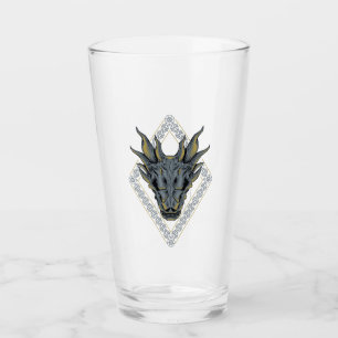 HOUSE OF THE DRAGON   Balerion Skull Diamond Crest Glass