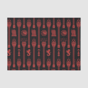 House of the Dragon Crest Pattern Tissue Paper