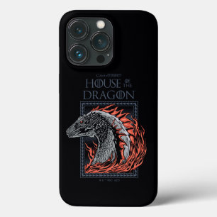 HOUSE OF THE DRAGON   Dragon Profile in Flames iPhone 13 Pro Case